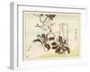 Kyosai Rakuga - Bird and Flowers-Kyosai Kawanabe-Framed Giclee Print