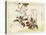Kyosai Rakuga - Bird and Flowers-Kyosai Kawanabe-Stretched Canvas