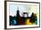 Kyoto City Skyline-NaxArt-Framed Art Print