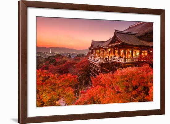 Kyoto, Japan at Kiyomizu-Dera Temple.-SeanPavonePhoto-Framed Photographic Print