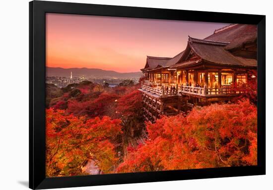 Kyoto, Japan at Kiyomizu-Dera Temple.-SeanPavonePhoto-Framed Photographic Print