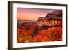 Kyoto, Japan at Kiyomizu-Dera Temple.-SeanPavonePhoto-Framed Photographic Print