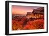 Kyoto, Japan at Kiyomizu-Dera Temple.-SeanPavonePhoto-Framed Photographic Print