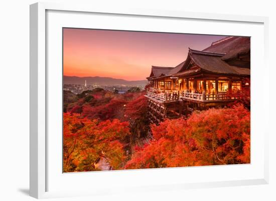 Kyoto, Japan at Kiyomizu-Dera Temple.-SeanPavonePhoto-Framed Photographic Print