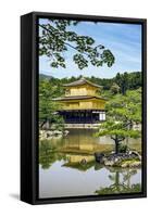 Kyoto, Japan. Kinkaku-Ji, Temple of the Golden Pavilion, also known as Rokuon-Ji-Miva Stock-Framed Stretched Canvas