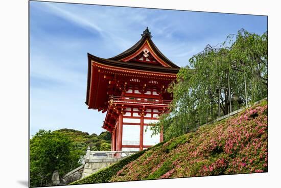 Kyoto, Japan. Main entrance gate to the Kiyomizu-dera temple, a UNESCO World Heritage Site-Miva Stock-Mounted Premium Photographic Print