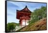 Kyoto, Japan. Main entrance gate to the Kiyomizu-dera temple, a UNESCO World Heritage Site-Miva Stock-Framed Stretched Canvas