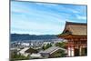 Kyoto, Japan. Main entrance gate to the Kiyomizudera temple, a UNESCO World Heritage Site, overlook-Miva Stock-Mounted Photographic Print