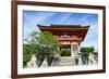 Kyoto, Japan. Main entrance gate to the Kiyomizudera temple, a UNESCO World Heritage Site-Miva Stock-Framed Photographic Print