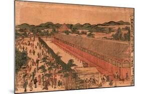Kyoto Sanjusangendo No Zu-Utagawa Toyoharu-Mounted Giclee Print
