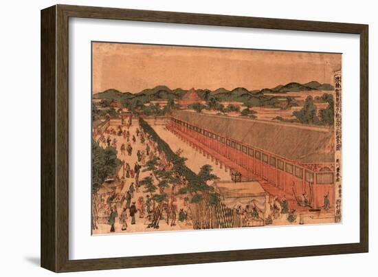 Kyoto Sanjusangendo No Zu-Utagawa Toyoharu-Framed Giclee Print