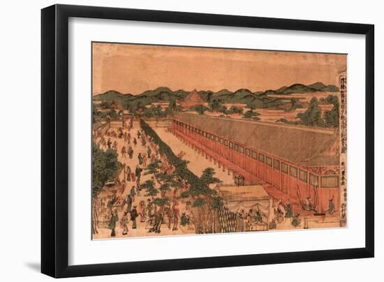 Kyoto Sanjusangendo No Zu-Utagawa Toyoharu-Framed Giclee Print