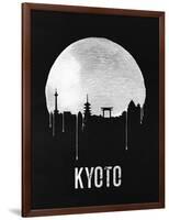 Kyoto Skyline Black-null-Framed Art Print