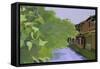 Kyoto Takase River-Hiroyuki Izutsu-Framed Stretched Canvas