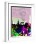 Kyoto Watercolor Skyline-NaxArt-Framed Art Print