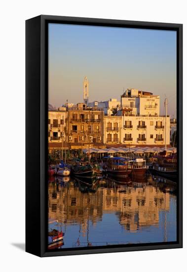 Kyrenia Harbour, Kyrenia, North Cyprus, Cyprus, Mediterranean, Europe-Neil Farrin-Framed Stretched Canvas