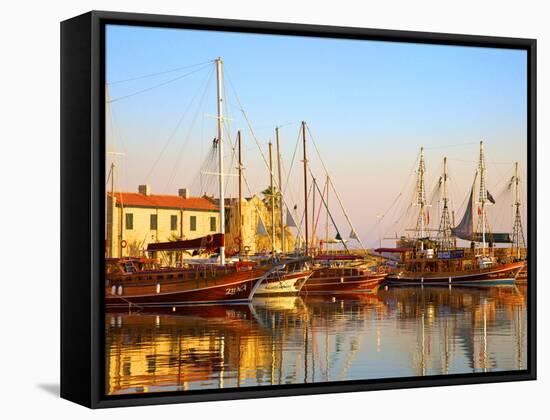 Kyrenia Harbour, Kyrenia, North Cyprus-Neil Farrin-Framed Stretched Canvas
