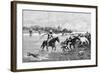 Kyrgyz Crossing a River, Kyrgyzstan, 1895-null-Framed Giclee Print