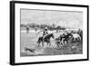 Kyrgyz Crossing a River, Kyrgyzstan, 1895-null-Framed Giclee Print