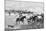 Kyrgyz Crossing a River, Kyrgyzstan, 1895-null-Mounted Giclee Print