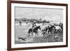 Kyrgyz Crossing a River, Kyrgyzstan, 1895-null-Framed Giclee Print