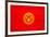 Kyrgyzstan Flag Design with Wood Patterning - Flags of the World Series-Philippe Hugonnard-Framed Art Print