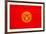 Kyrgyzstan Flag Design with Wood Patterning - Flags of the World Series-Philippe Hugonnard-Framed Art Print