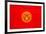 Kyrgyzstan Flag Design with Wood Patterning - Flags of the World Series-Philippe Hugonnard-Framed Art Print