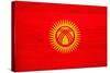 Kyrgyzstan Flag Design with Wood Patterning - Flags of the World Series-Philippe Hugonnard-Stretched Canvas