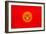 Kyrgyzstan Flag Design with Wood Patterning - Flags of the World Series-Philippe Hugonnard-Framed Art Print