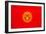 Kyrgyzstan Flag Design with Wood Patterning - Flags of the World Series-Philippe Hugonnard-Framed Art Print