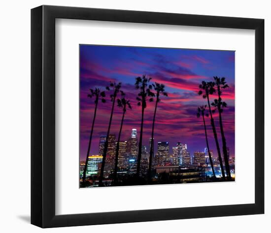 L.A. at Night-null-Framed Art Print