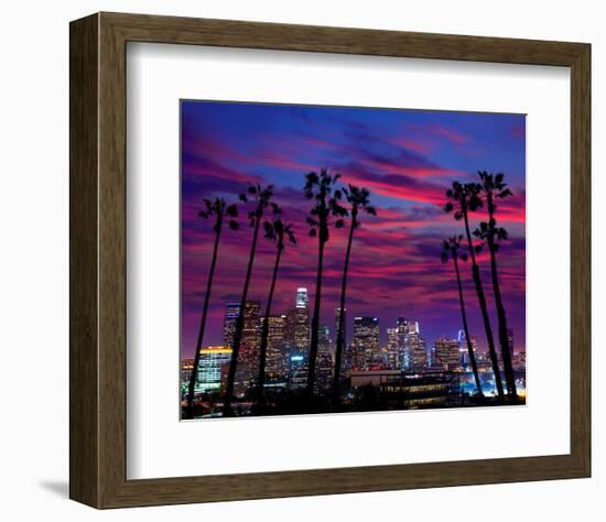 L.A. at Night-null-Framed Art Print