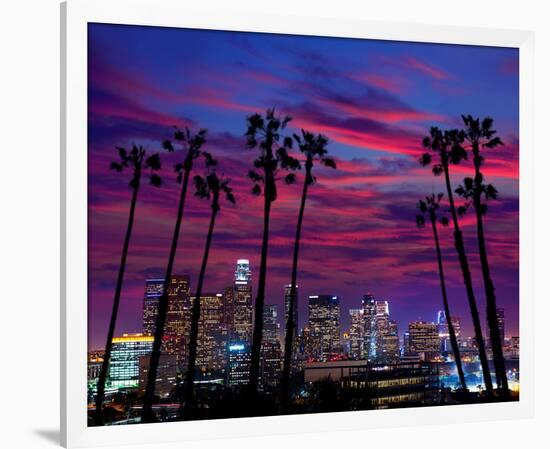 L.A. at Night-null-Framed Art Print