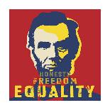 Abraham Lincoln: Honesty, Freedom, Equality-L^A^ Pop Art-Giclee Print