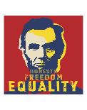 Abraham Lincoln: Honesty, Freedom, Equality-L^A^ Pop Art-Framed Giclee Print