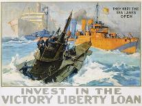 Invest in the Victory Liberty Loan Poster-L.a. Shafer-Mounted Giclee Print