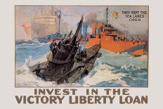 They Kept the Sea Lanes Open, Invest in the Liberty Loan-L.a. Shafer-Framed Art Print