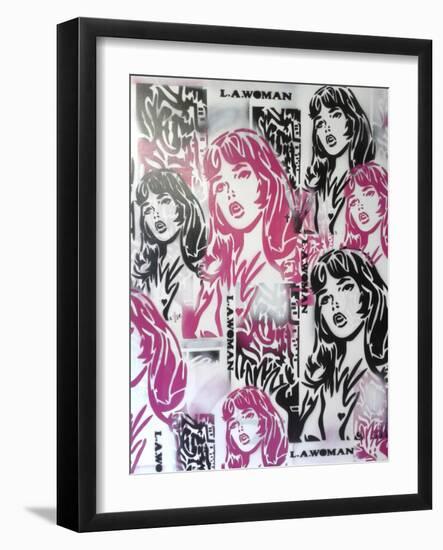 L.A.Woman 2-Abstract Graffiti-Framed Giclee Print