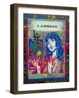 L.A. Woman 3-Abstract Graffiti-Framed Giclee Print