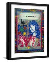 L.A. Woman 3-Abstract Graffiti-Framed Giclee Print