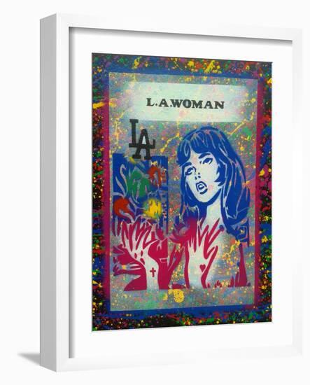 L.A. Woman 3-Abstract Graffiti-Framed Giclee Print