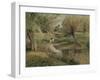 L'Abreuvoir, Eragny-Camille Pissarro-Framed Giclee Print