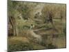 L'Abreuvoir, Eragny-Camille Pissarro-Mounted Giclee Print