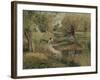 L'Abreuvoir, Eragny-Camille Pissarro-Framed Giclee Print