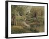 L'Abreuvoir, Eragny-Camille Pissarro-Framed Giclee Print