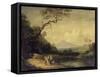 L'abreuvoir-Thomas Gainsborough-Framed Stretched Canvas