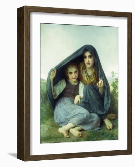 L'Abri-William Adolphe Bouguereau-Framed Giclee Print