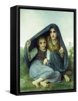 L'Abri-William Adolphe Bouguereau-Framed Stretched Canvas