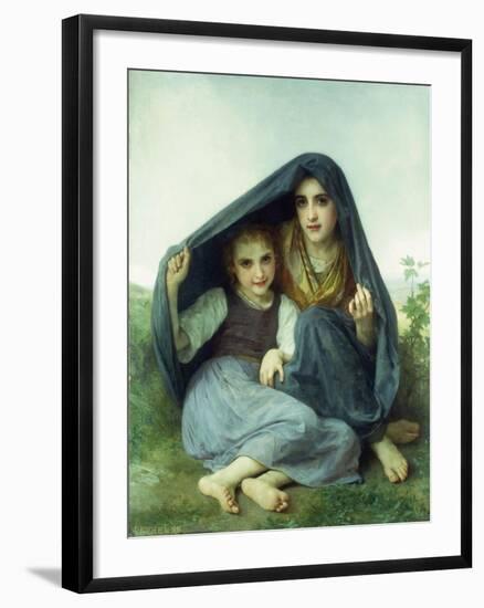 L'Abri-William Adolphe Bouguereau-Framed Giclee Print